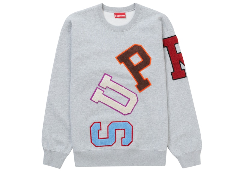 数量限定価格!! Pinstripe Supreme トップス Crewneck Grey Heather ...