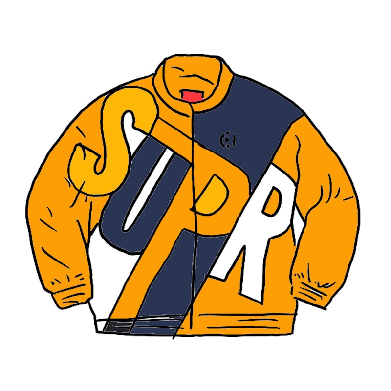 Big letter hot sale track jacket