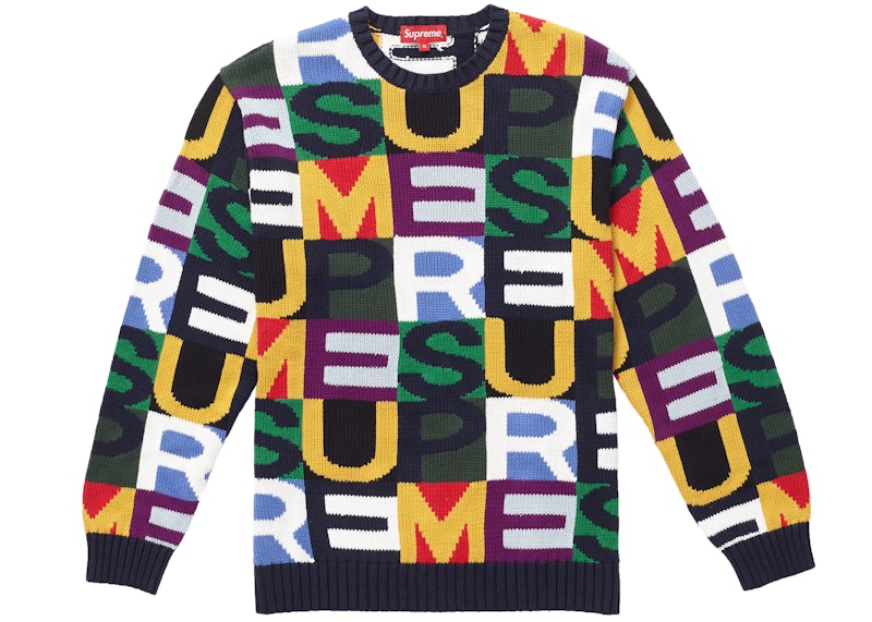 Supreme Big Letters Sweater Multicolor-