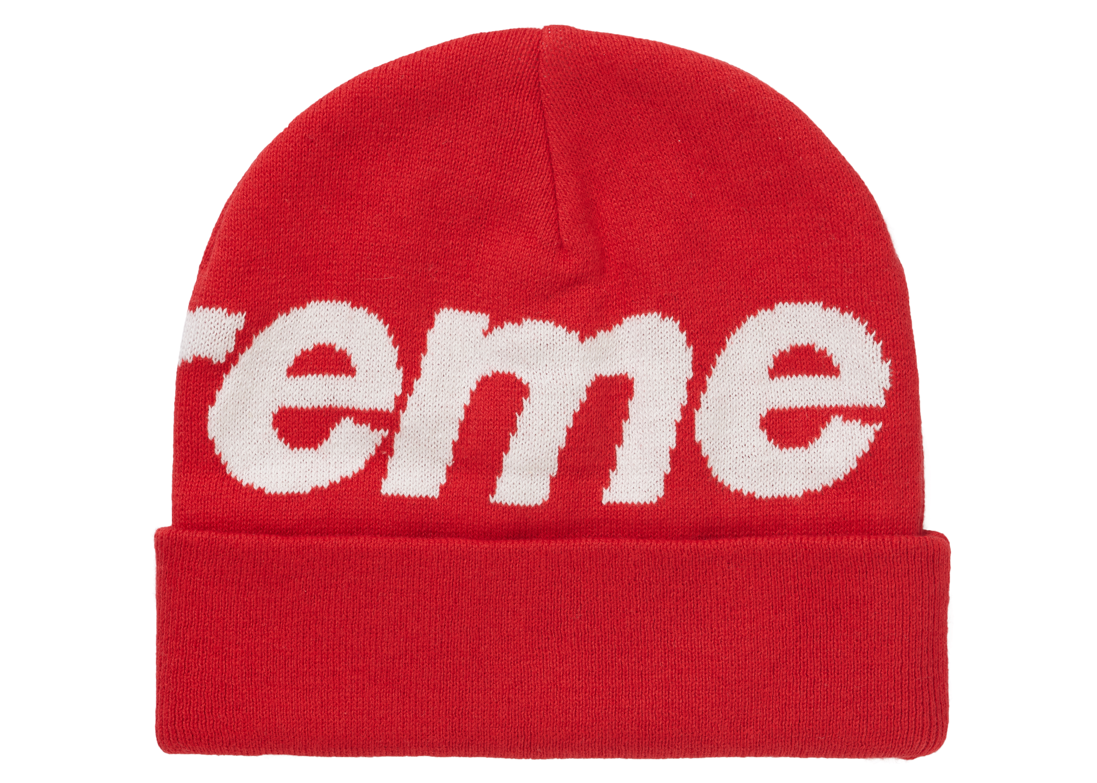 Supreme Big Logo Beanie Red - Multiple - US