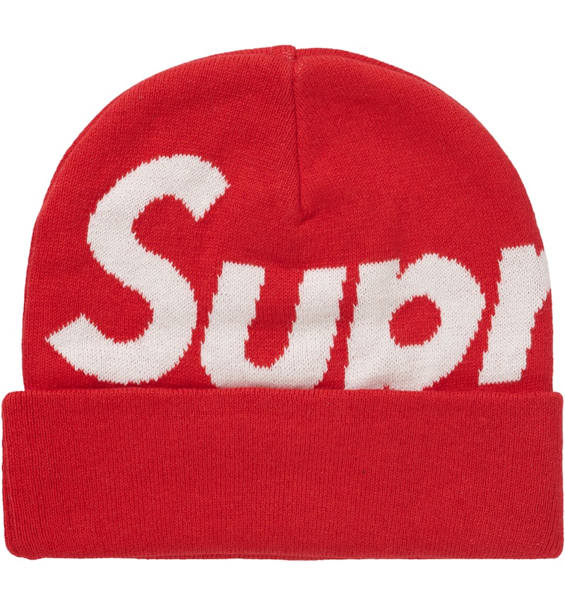 Supreme Big Logo Beanie Red US - Main Image