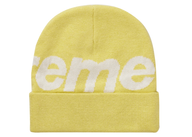 Supreme Big Logo Beanie (FW21) Yellow