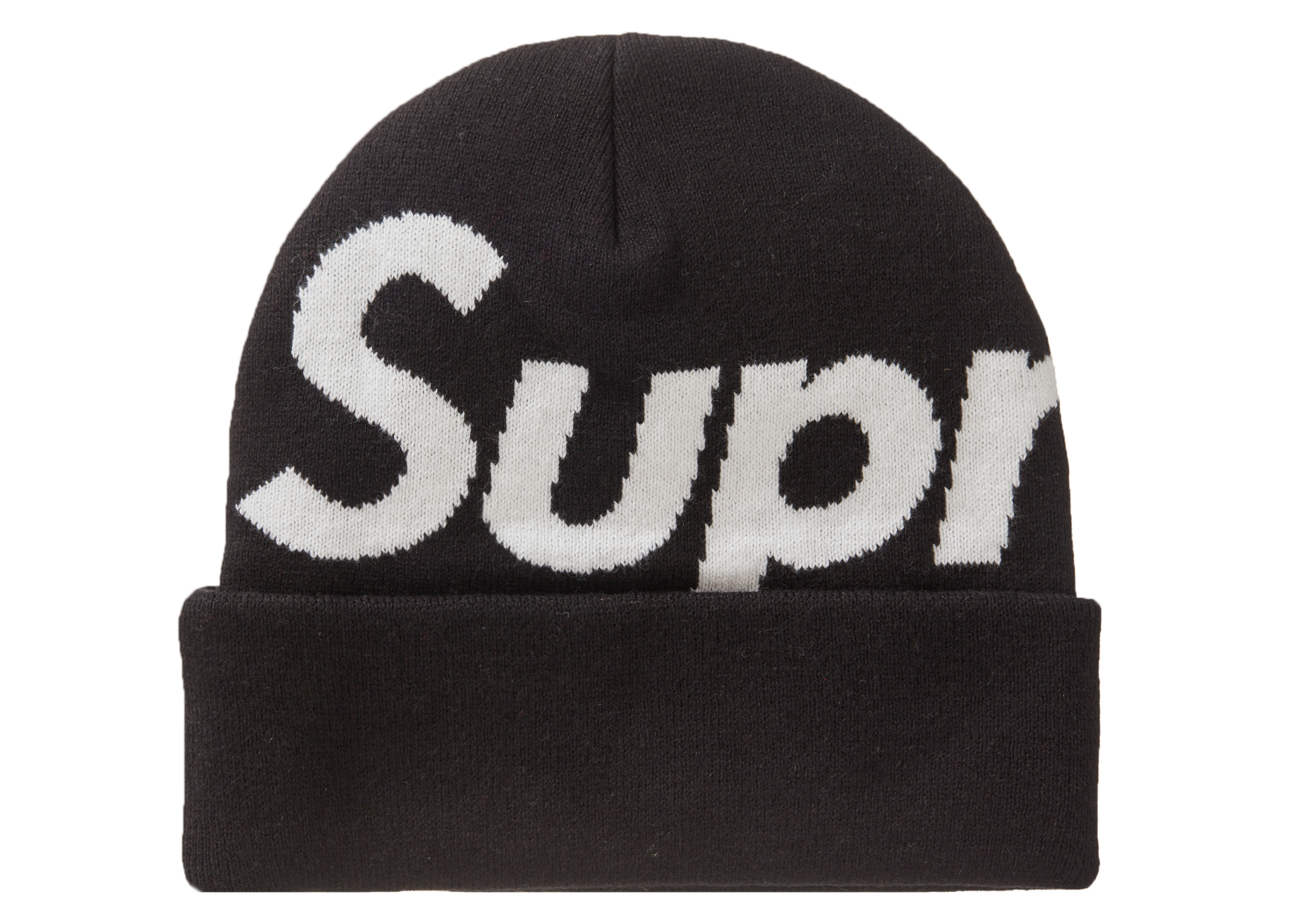 supreme Big Logo Beanie帽子