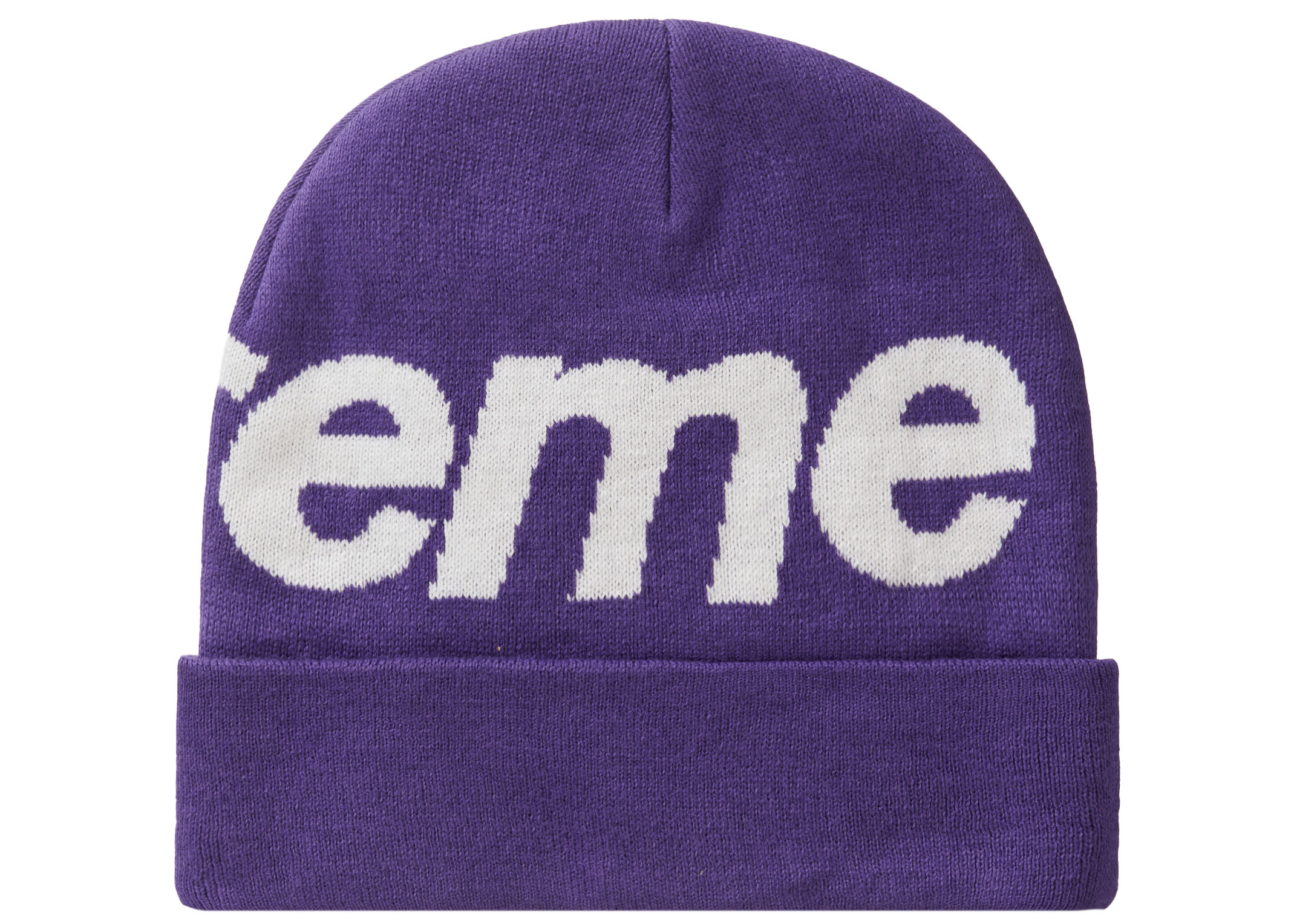 Supreme Big Logo Beanie Beanie (FW23) Dark Purple