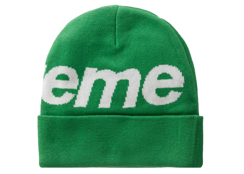 Supreme Big Logo Beanie Beanie (FW23) Green - FW23 - US