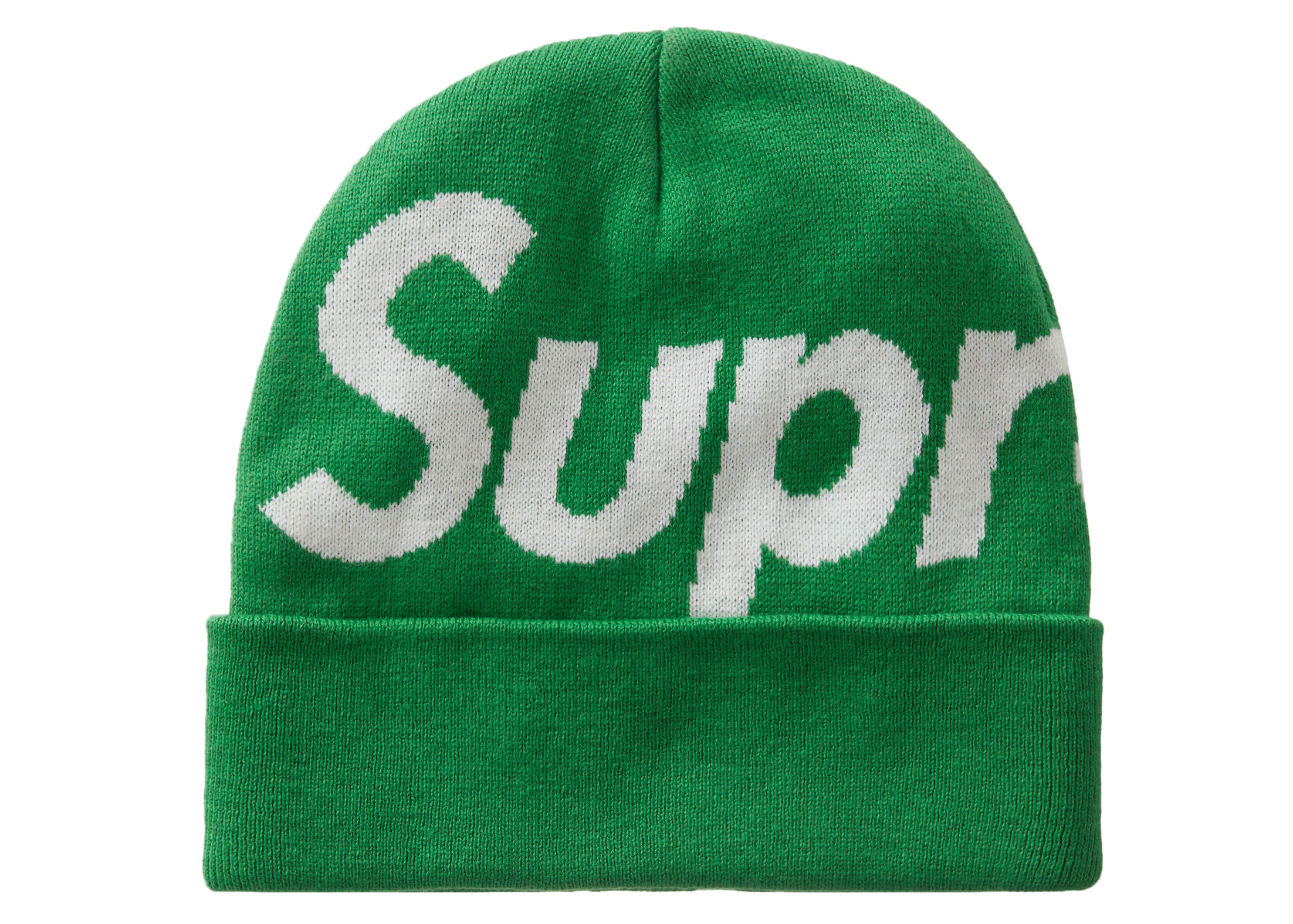 Supreme Big Logo Beanie 緑 Green帽子