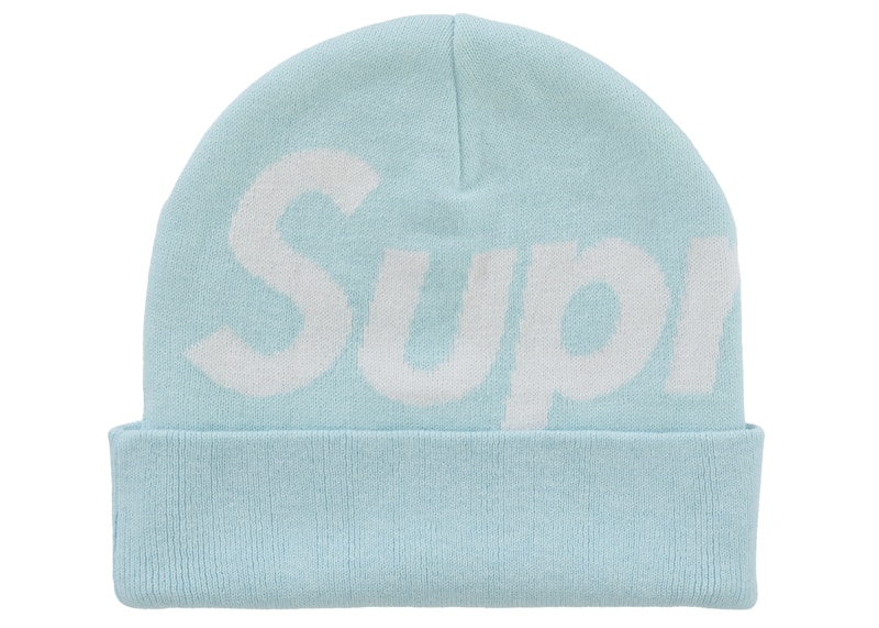 Supreme Big Logo Beanie (FW25) Light Blue - FW25 - US