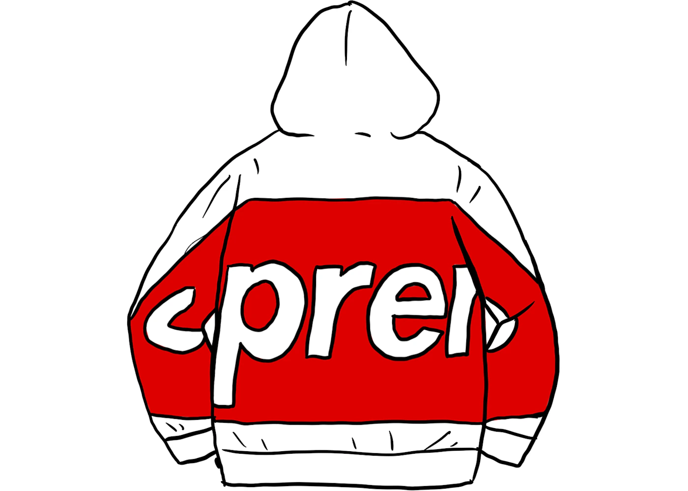 Supreme big logo sweatshirt sale