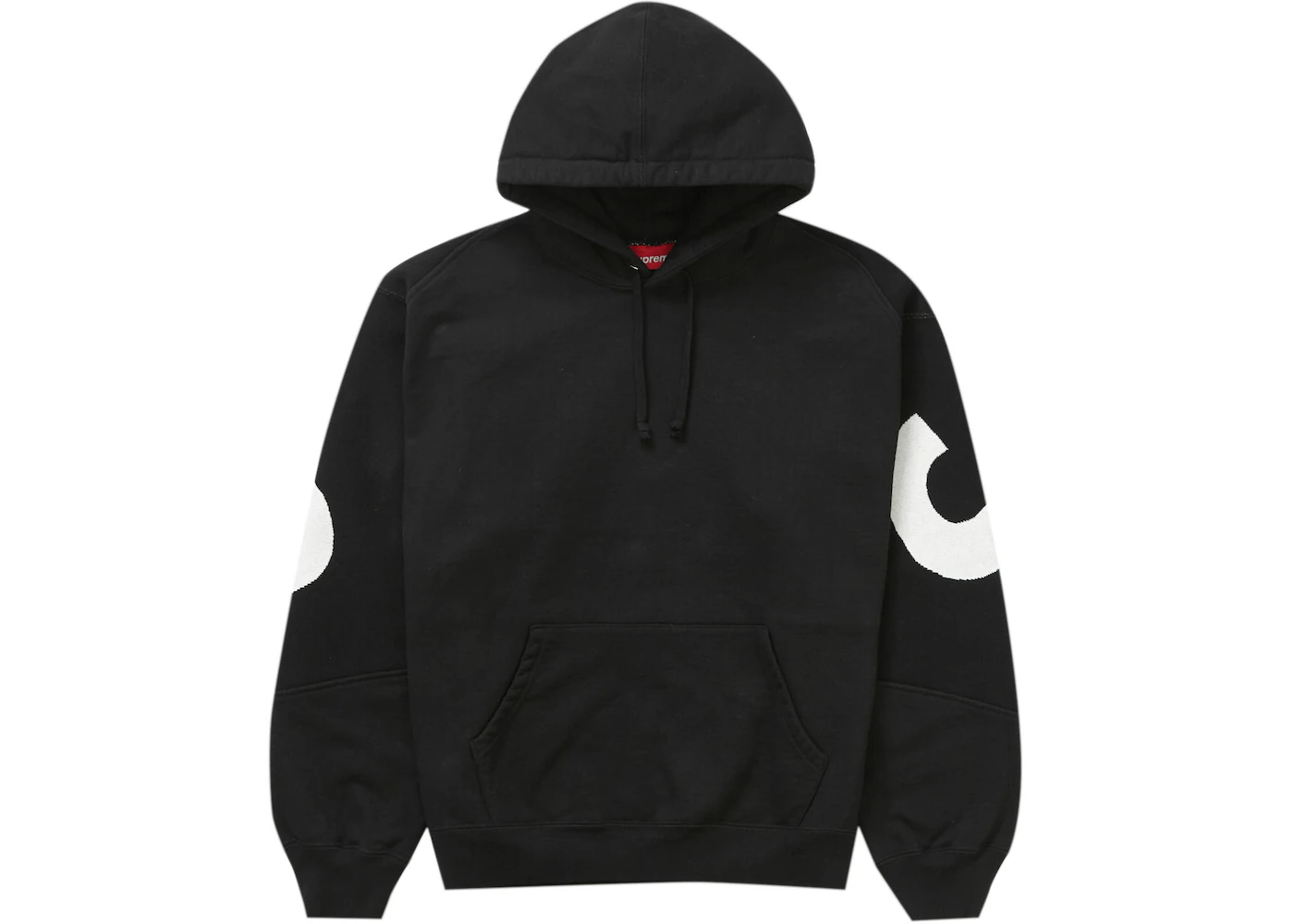 Supreme Big Logo Jacquard Hooded Sweatshirt Black Men's - FW23 - US