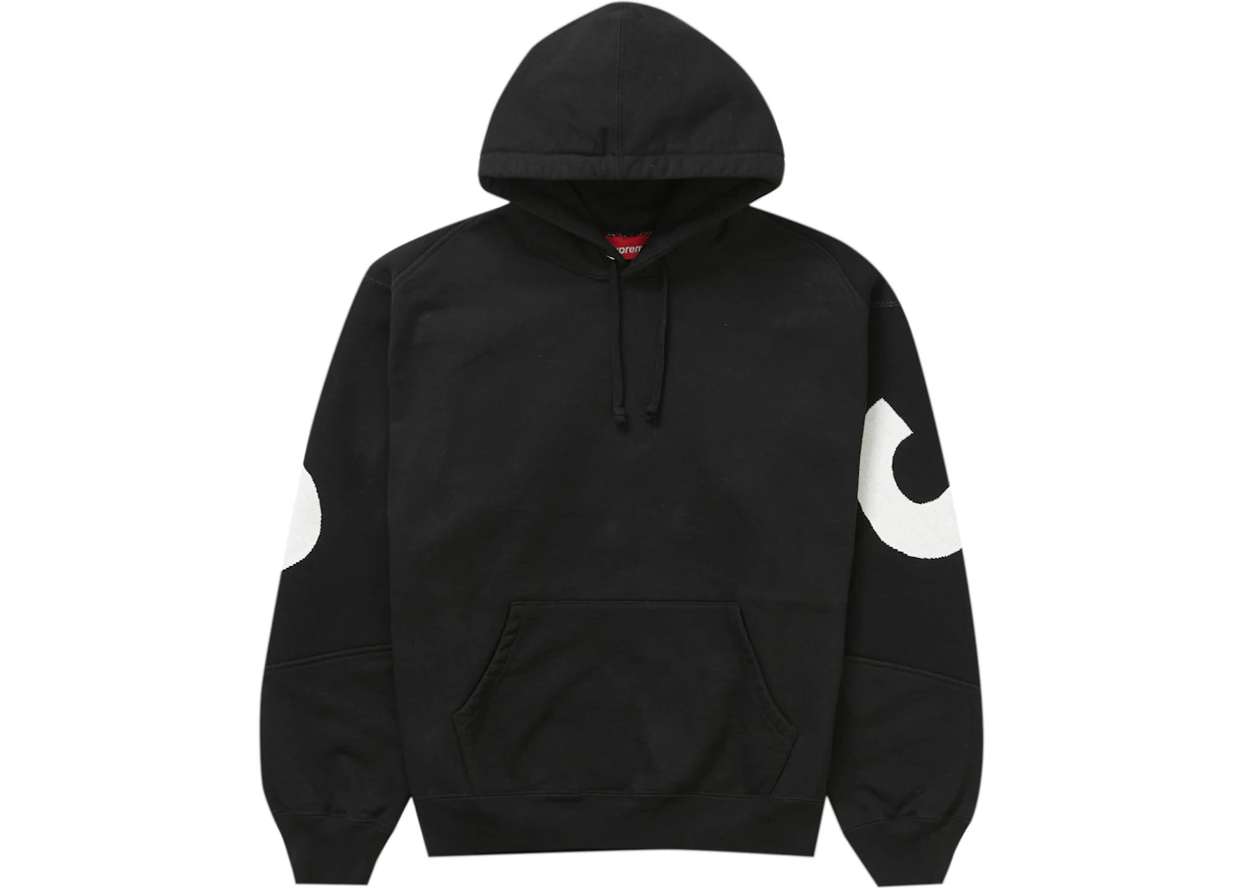 Supreme Big Logo Jacquard Hooded Sweatshirt Black Men's FW23 US