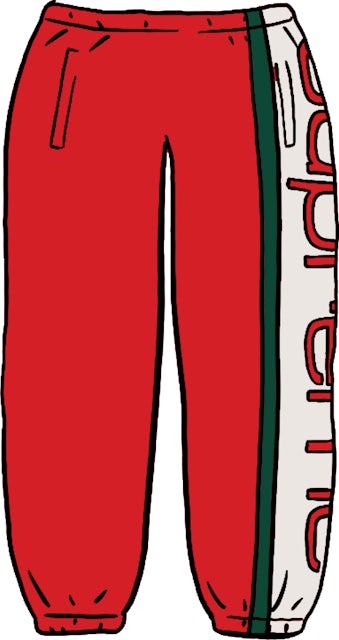 Supreme Big Logo Paneled Sweatpant Red メンズ - FW20 - JP