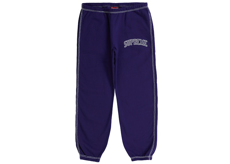 Supreme Big Stitch Sweatpant Dark Royal Men's - FW20 - US