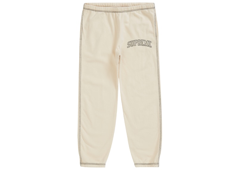 Supreme Big Stitch Sweatpant Natural