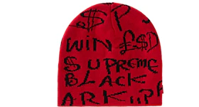 Supreme Black Ark Beanie Red