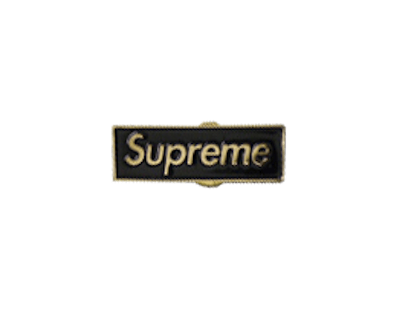 爆売り supreme box logo pin ブラック agapeeurope.org