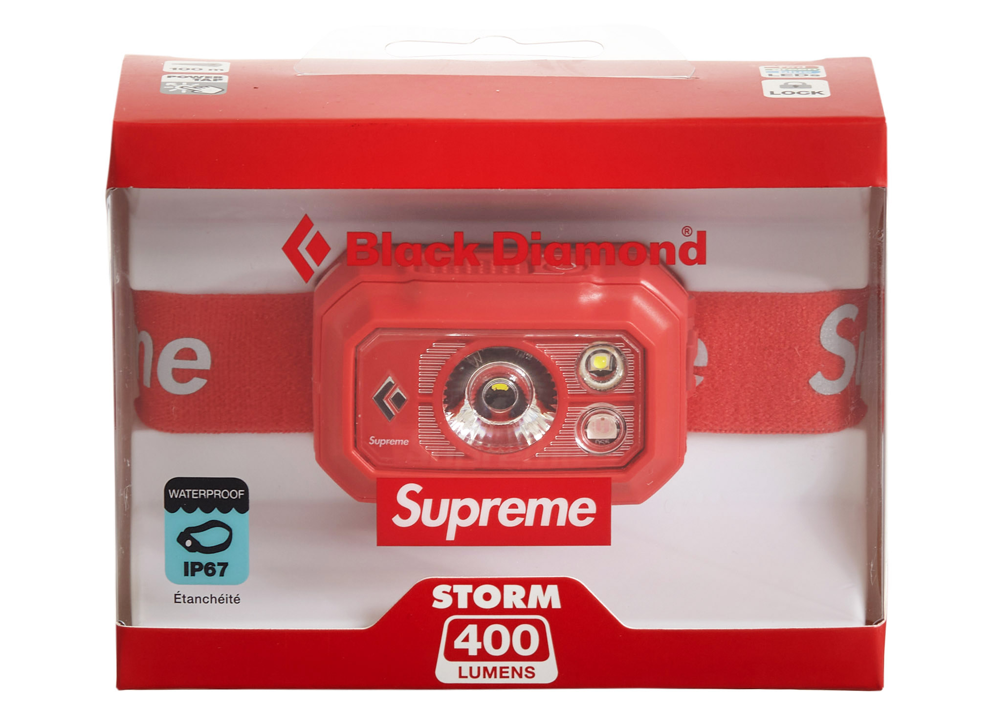 Supreme Black Diamond Storm 400 Headlamp Red - FW20 - US