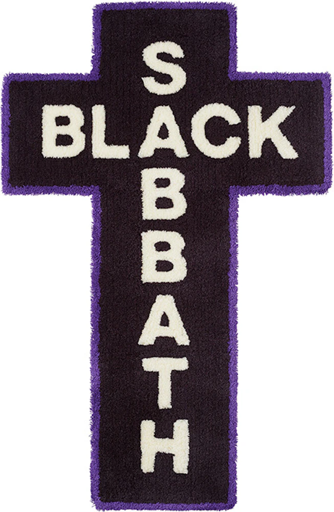 Supreme Black Sabbath Rug Black