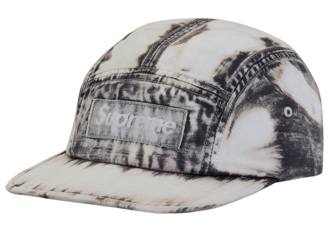 Pre-owned Supreme Bleached Chino Camp Cap Black