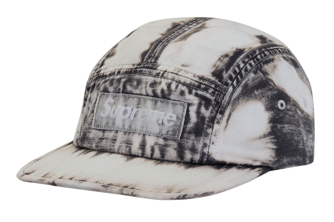 Pre-owned Supreme Bleached Chino Camp Cap Black
