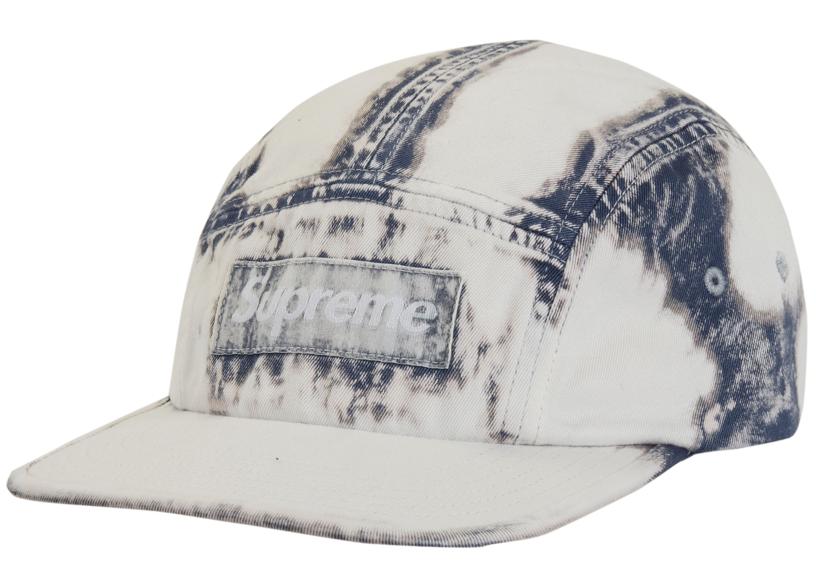 Supreme Bleached Chino Camp Cap Navy