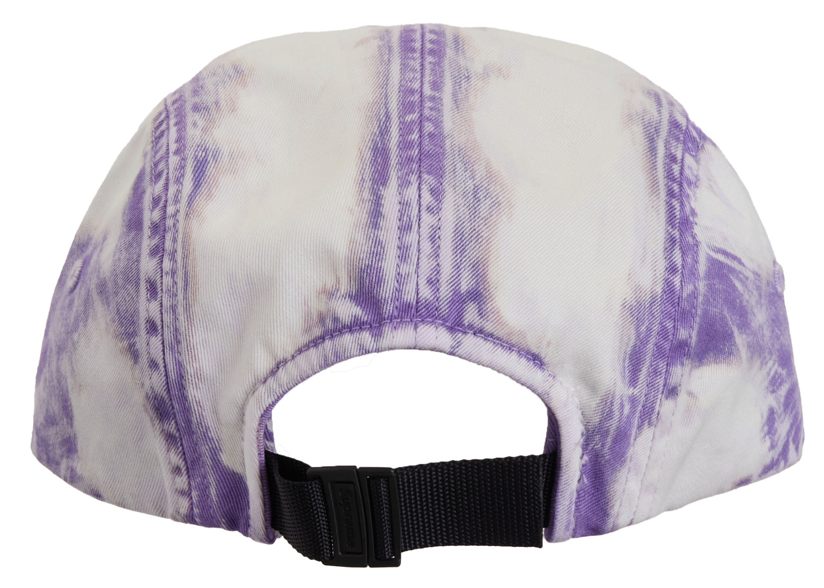 Supreme Bleached Chino Camp Cap Purple