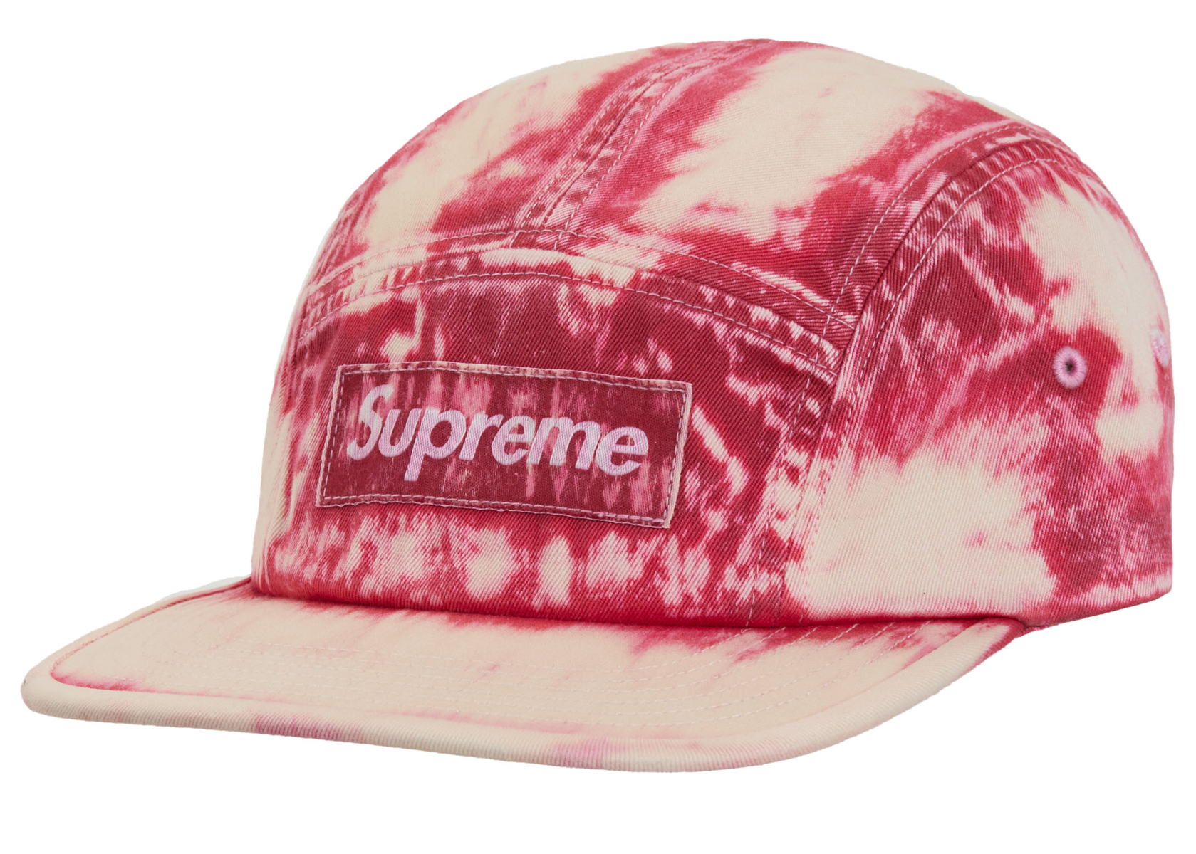 Supreme Bleached Chino Camp Cap Red - SS24 - JP