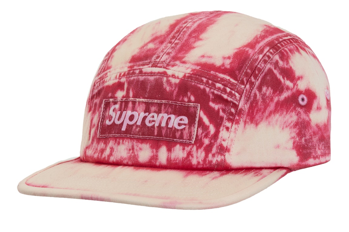 Pre-owned Supreme Bleached Chino Camp Cap Red
