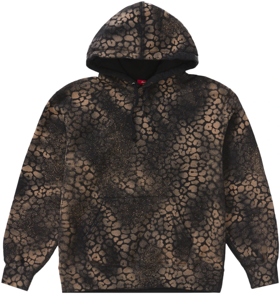 Supreme Bleached Leopard Hooded Sweatshirt