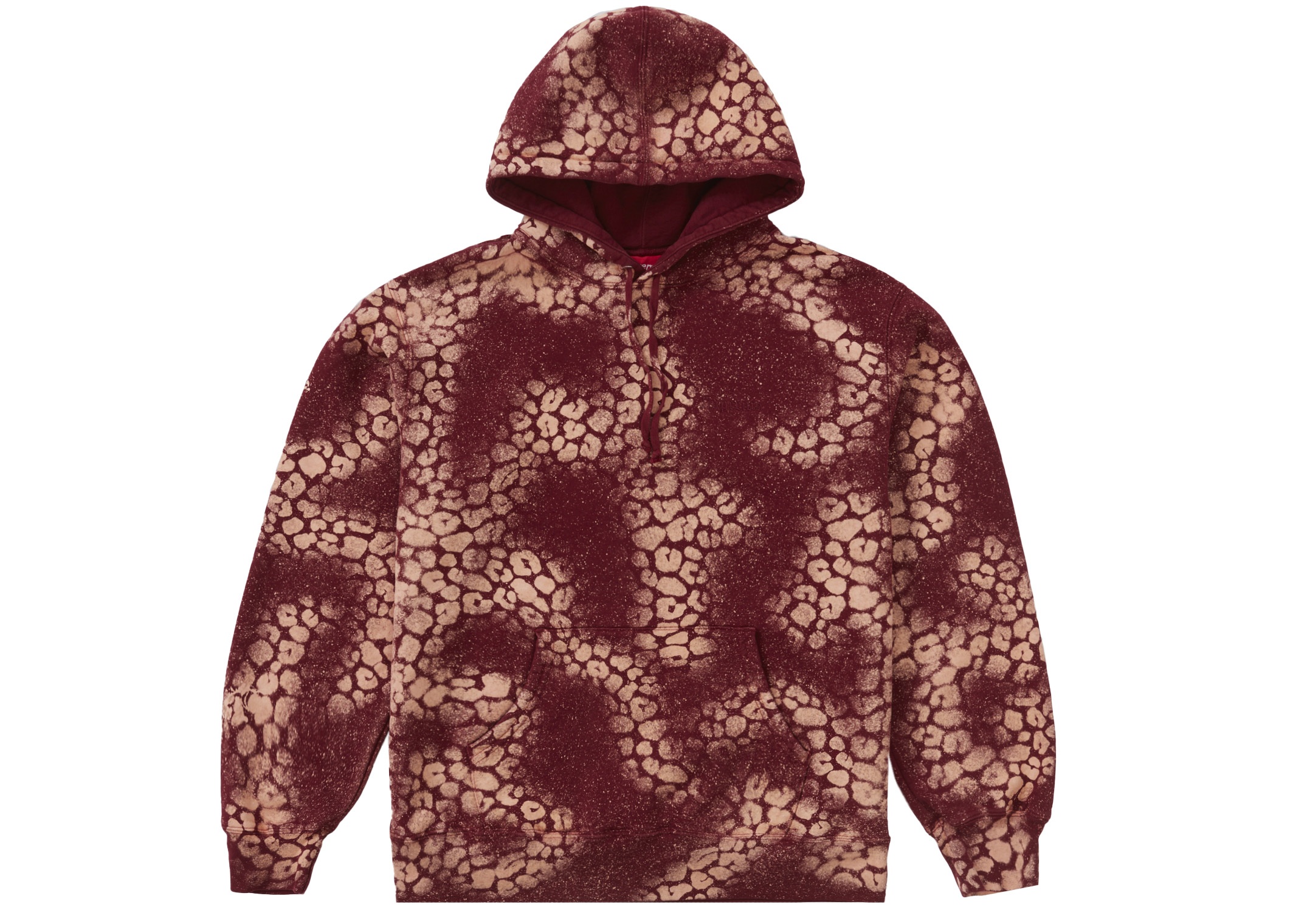 supreme Bleached Leopard Hoodedカラーホワイト