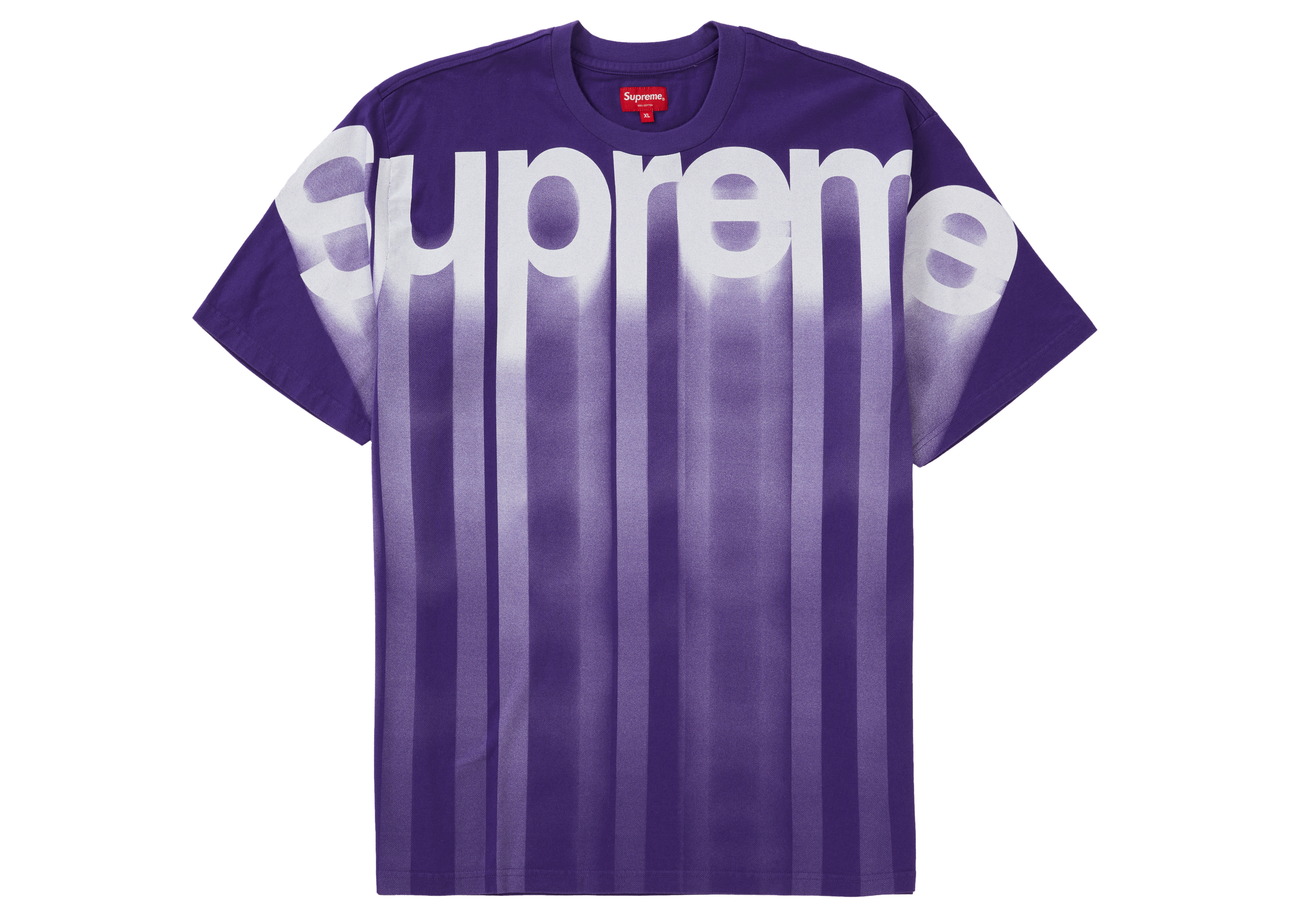 Supreme Bleed Logo S/S Top Purple - FW20 Men's - US