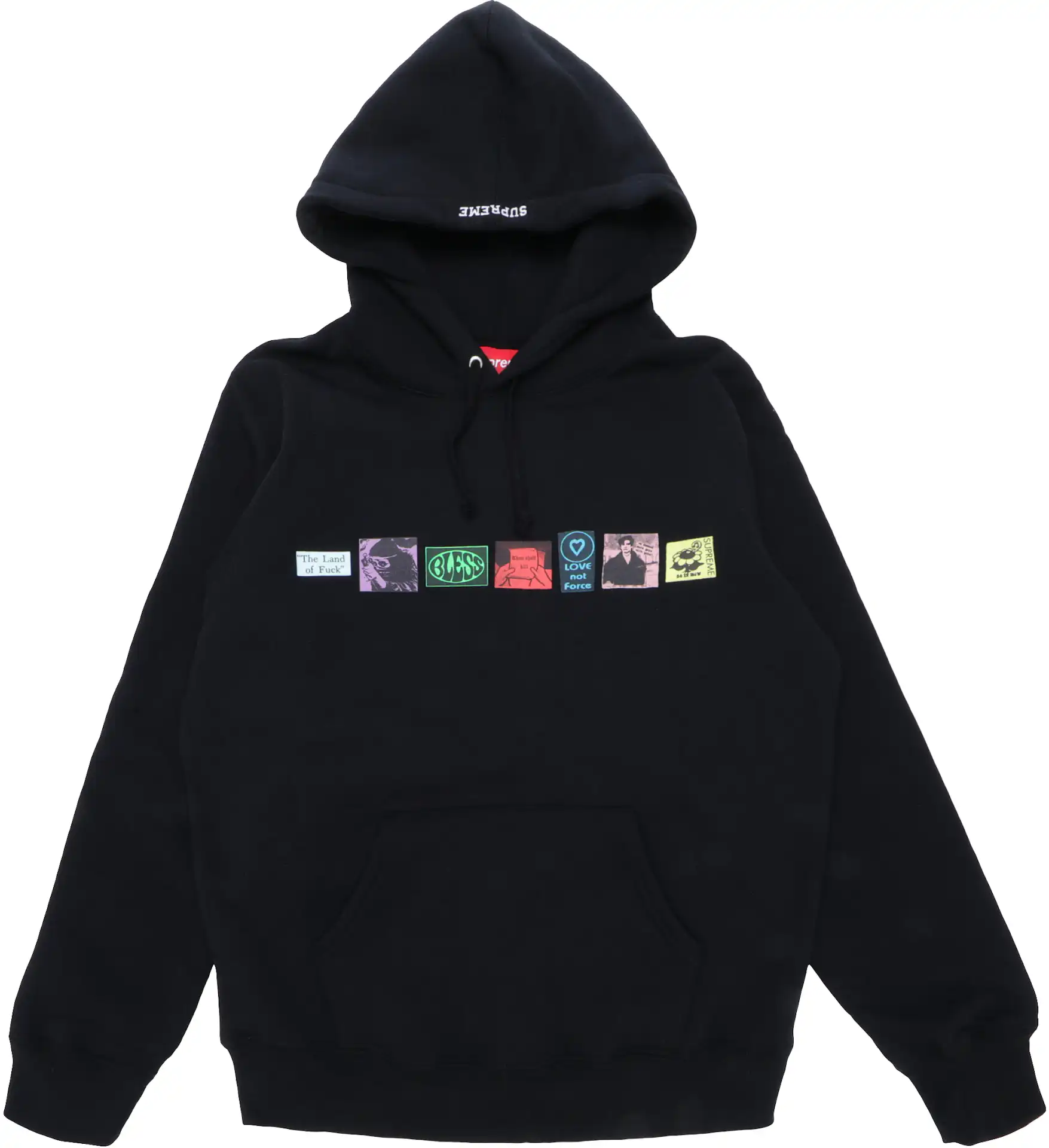Supreme Bless Hooded Sweatshirt Black - SS18 - GB