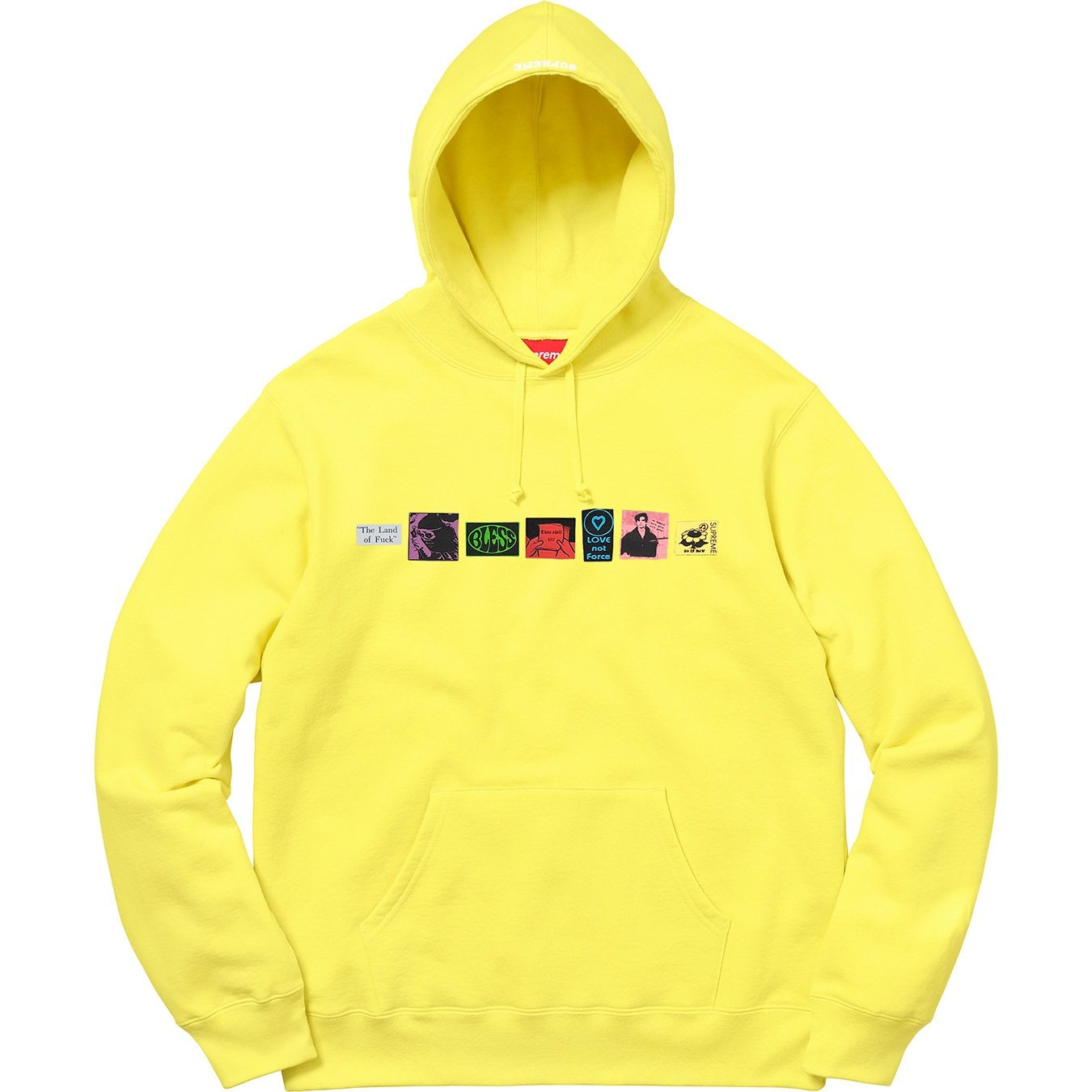 Supreme Bless Hooded Sweatshirt Lemon - SS18