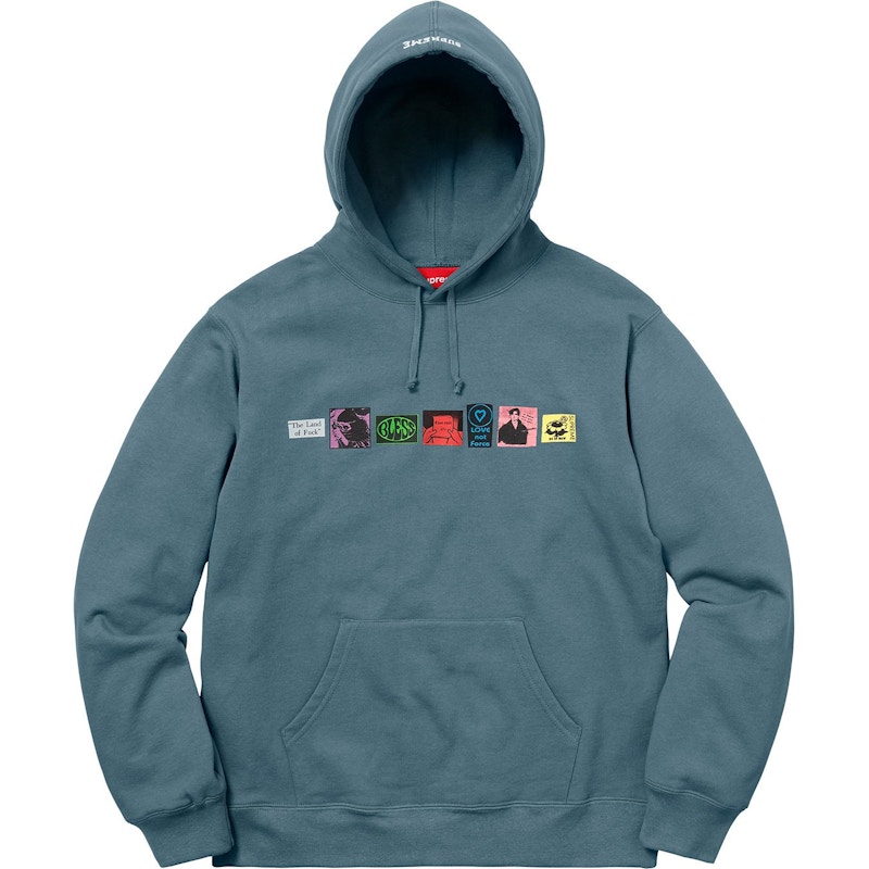 Supreme Bless Hooded Sweatshirt Slate Men's - SS18 - US