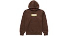 Supreme Bling Box Logo Hooded Sweatshirt Dark Brown