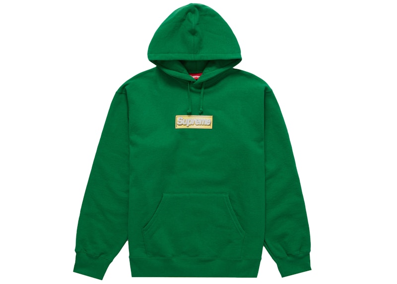 Supreme Bling Box Logo Hooded Sweatshirt Green Men's - SS22 - US