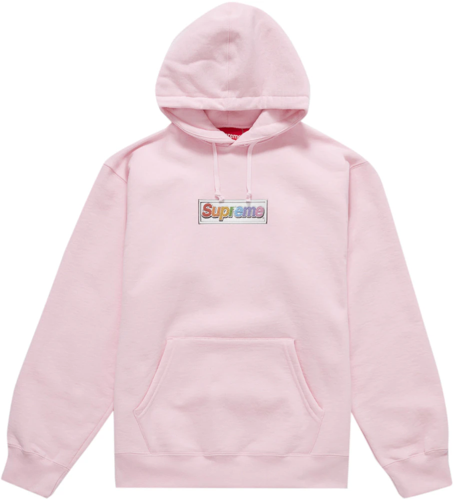 Buy Supreme Box Logo Hooded Sweatshirt (Pink) Online - Waves Never Die