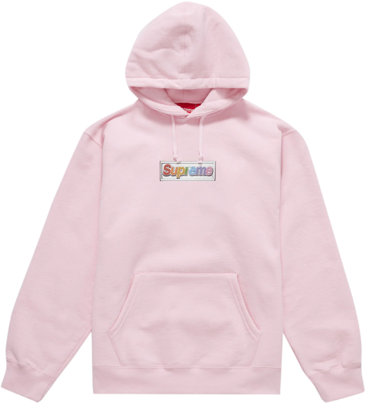Buy Supreme Bling Box Logo Hooded Sweatshirt 'Light Pink' - SS22SW57 LIGHT  PINK