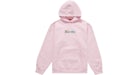 Supreme Bling Box Logo Hooded Sweatshirt Light Pink