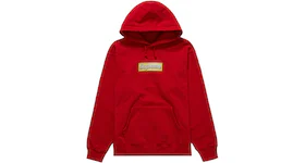 Supreme Bling Box Logo Hooded Sweatshirt Red