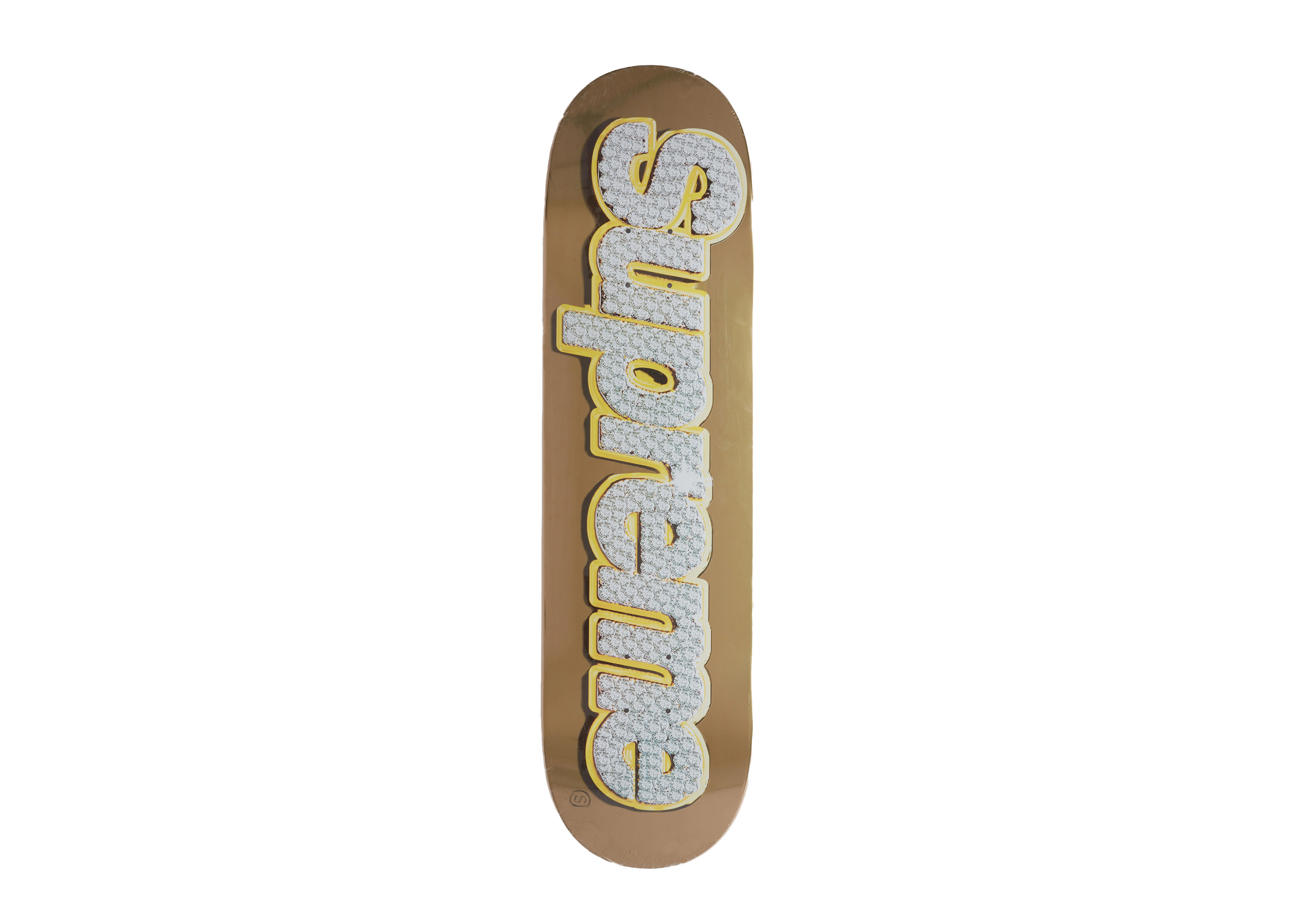 Supreme Bling Box Logo Skateboard Deck (SS22) Gold