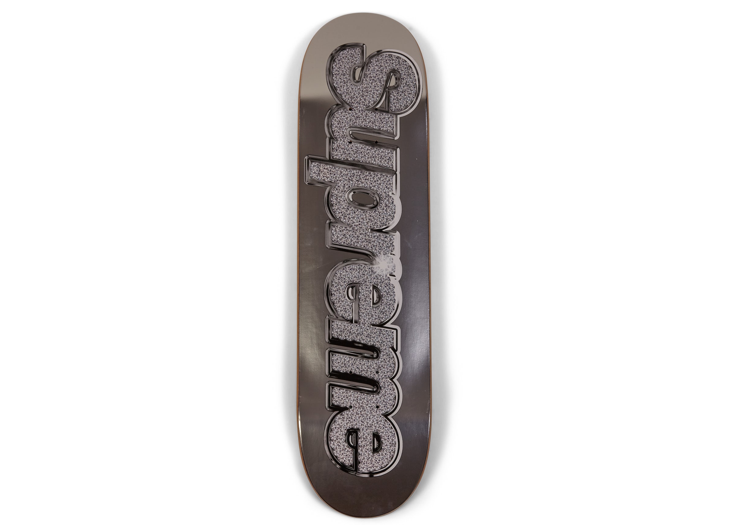 Supreme Bling Skateboard Skateboard Deck Silver