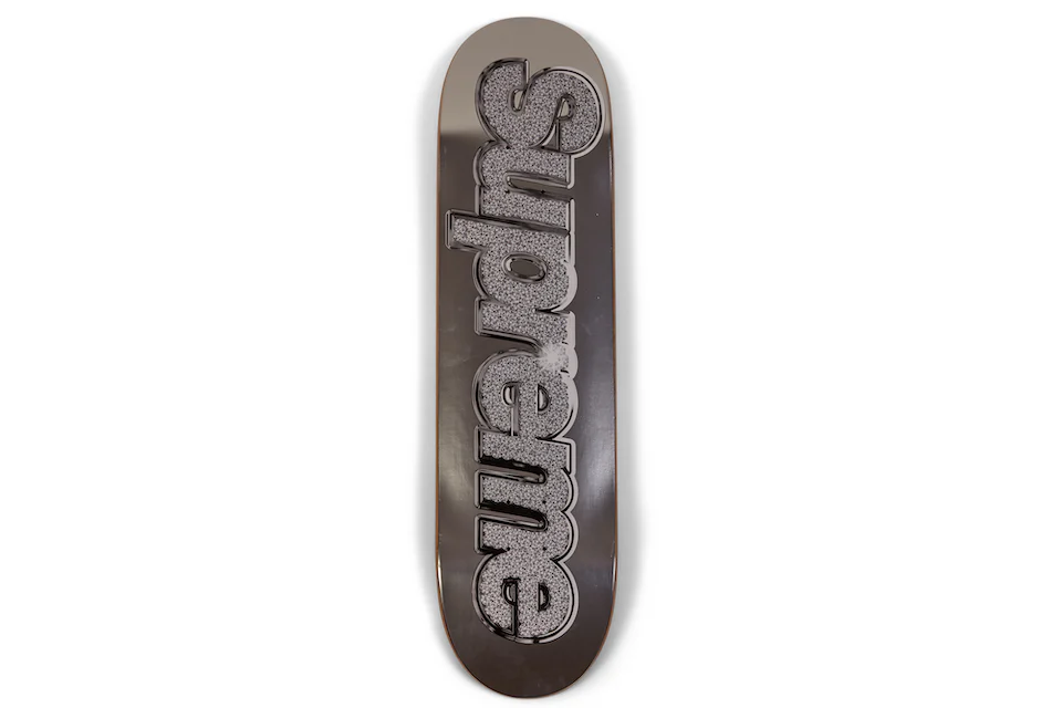 Supreme Bling Skateboard Skateboard Deck Silver - SS13 - US