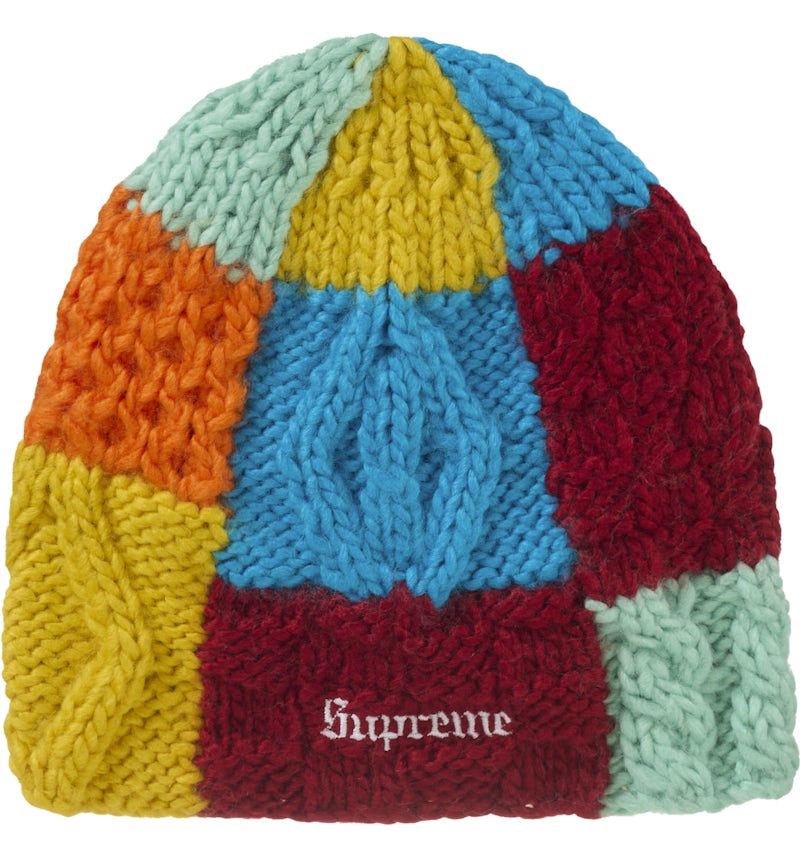 Supreme Block Knit Beanie Multicolor SS25 US - Main Image