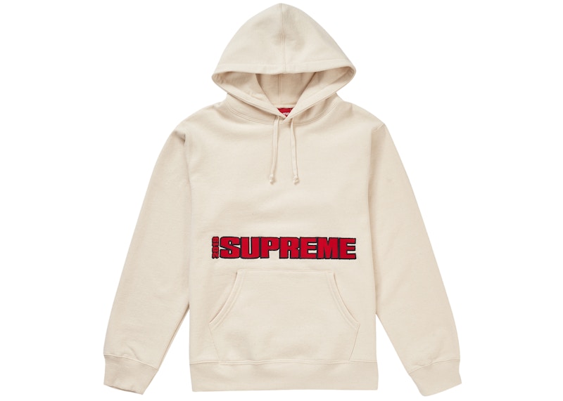 Supreme Blockbuster Hooded Sweatshirt Natural Men's - SS19 - US