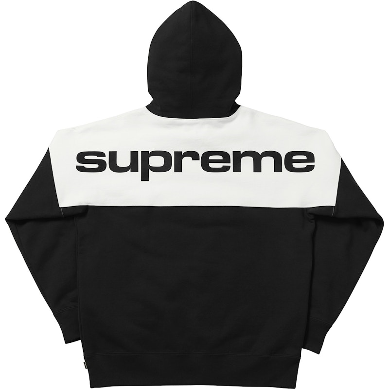 Supreme color best sale block hoodie