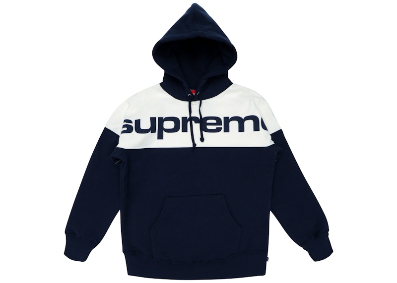 supreme block logo hoodie