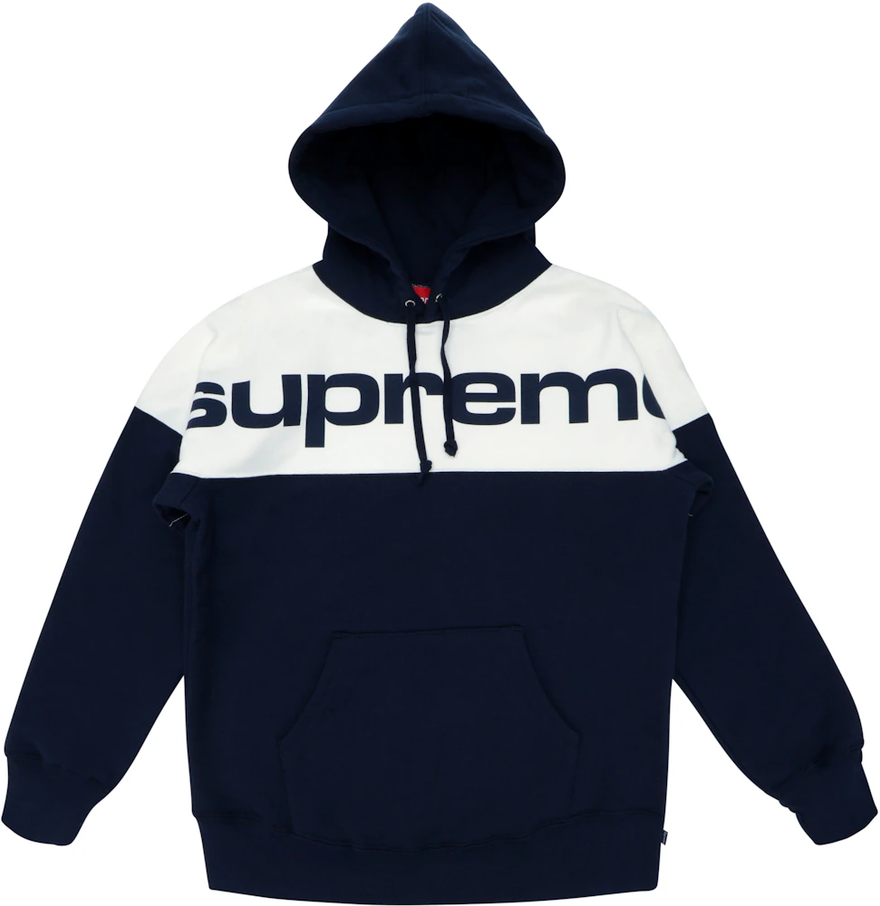 supreme hoodie black and white