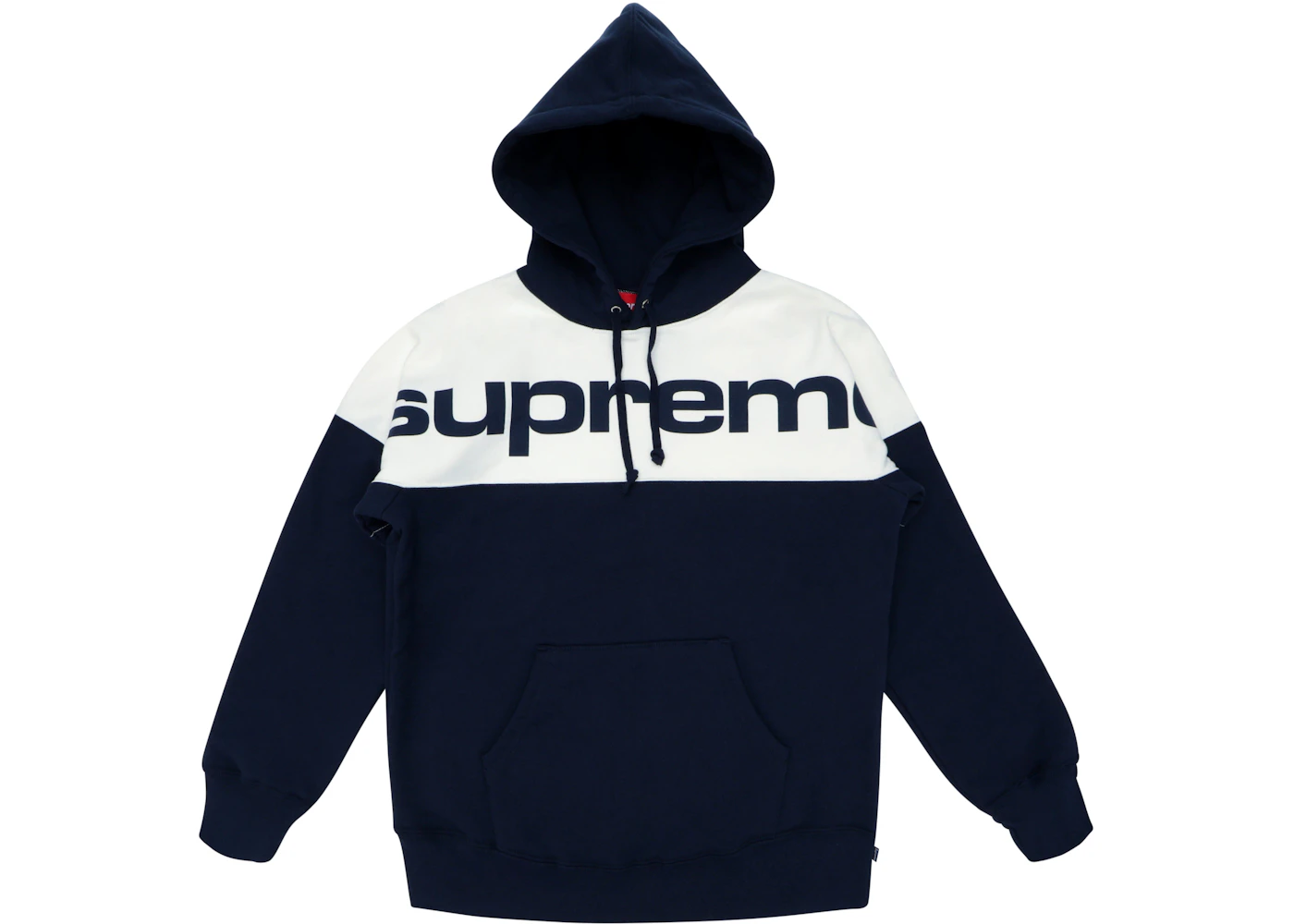 Sweats Hoodies Supreme S Logo Colorblocked Hooded Sweatshirt Black