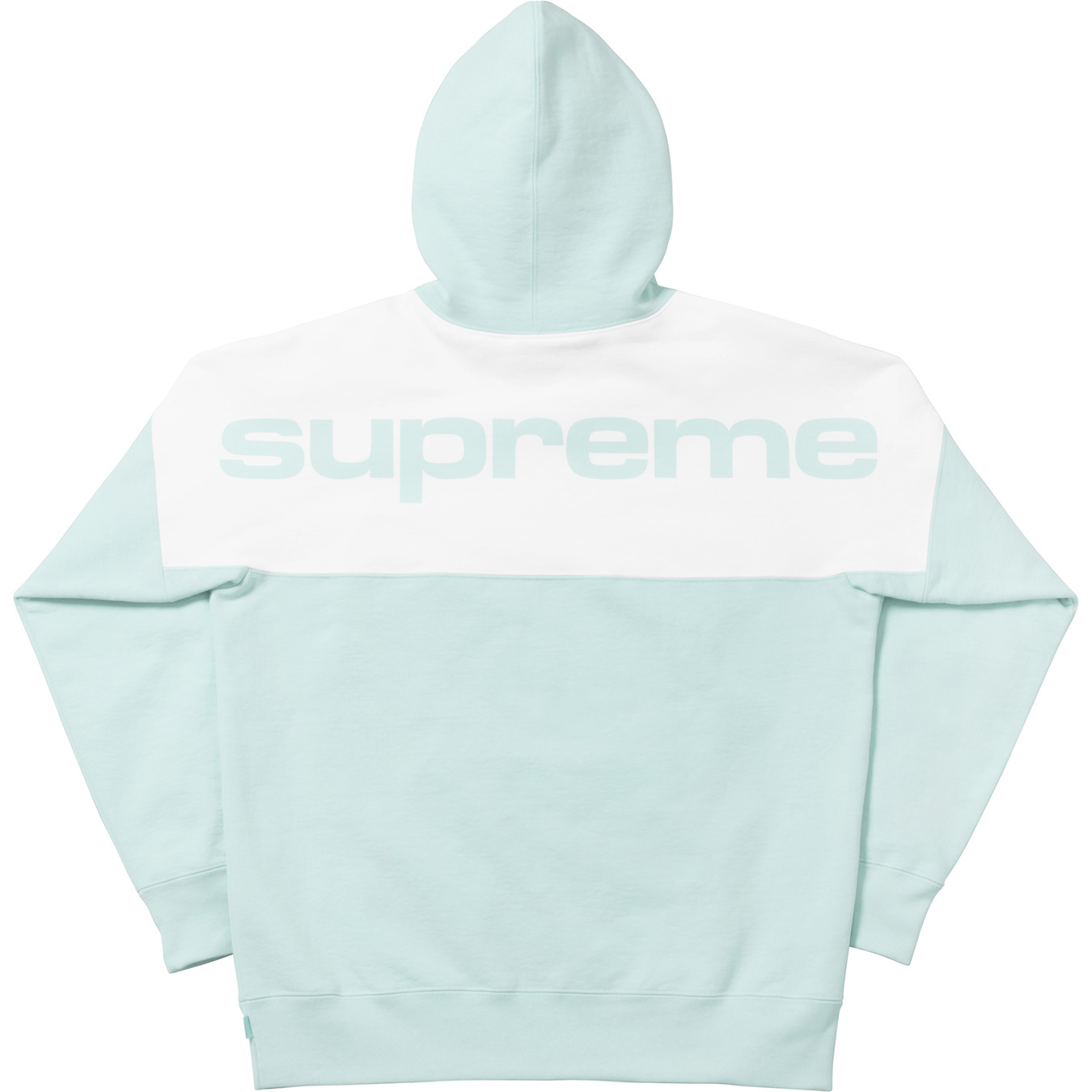 Supreme best sale blocked hoodie