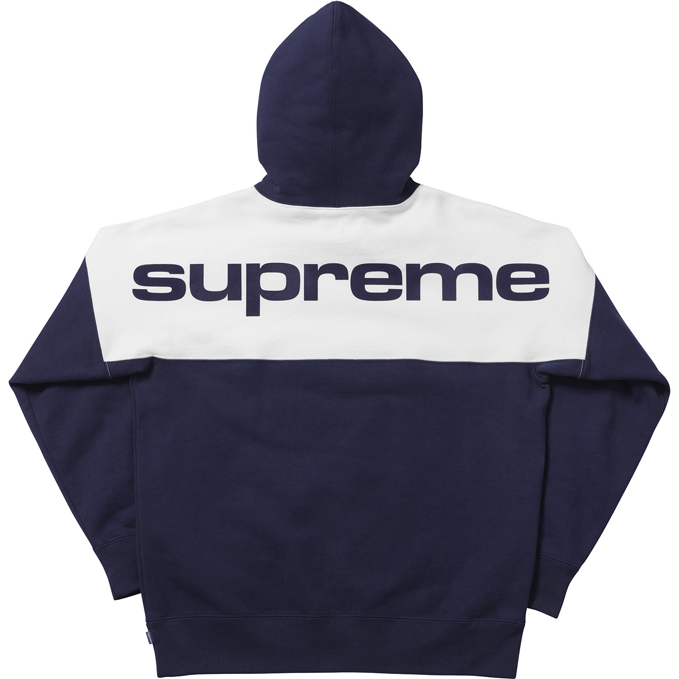 Supreme Blocked Hoodie Navy Men's - FW17 - US